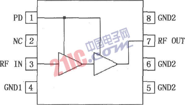 <strong>POS</strong> <strong>CDMA</strong>／TDMA PA驅(qū)動(dòng)<strong>放大器</strong>RF2324<strong>引腳圖</strong>
