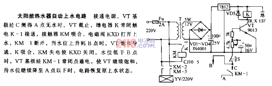 <strong>太陽(yáng)能熱水器</strong>自動(dòng)上水<strong>電路</strong>.gif