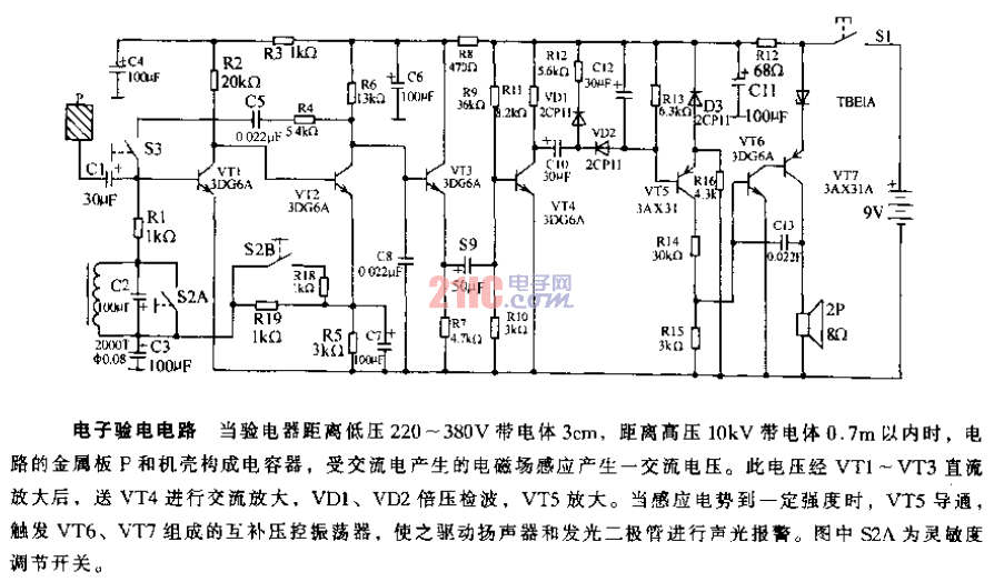 <strong>電子</strong>驗(yàn)電<strong>電路</strong>.gif