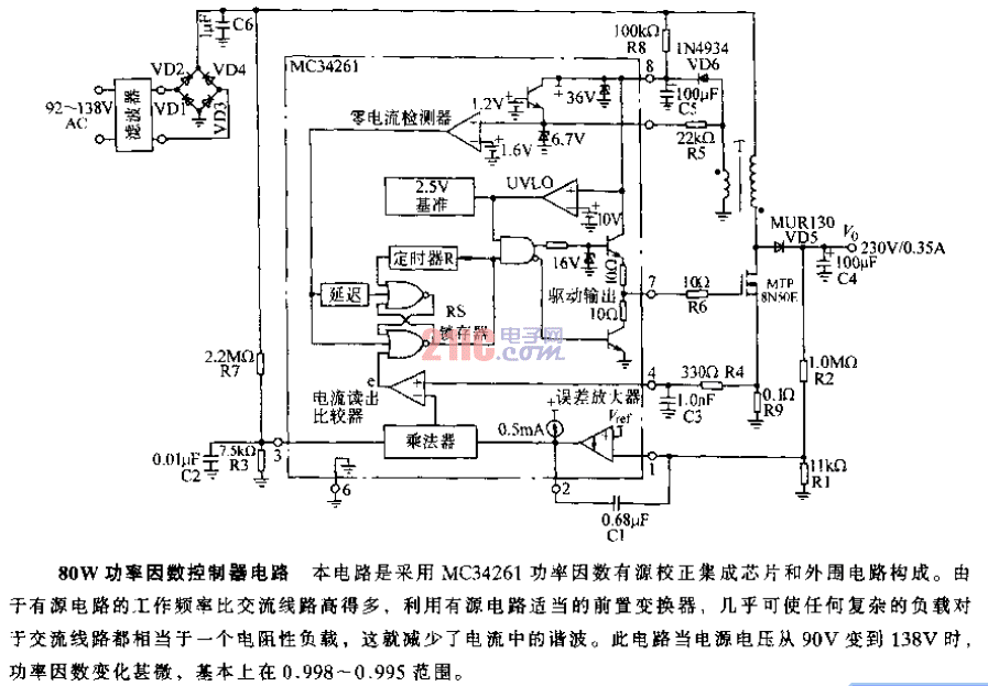 80W<strong>功率因數(shù)</strong><strong>控制器電路</strong>.gif