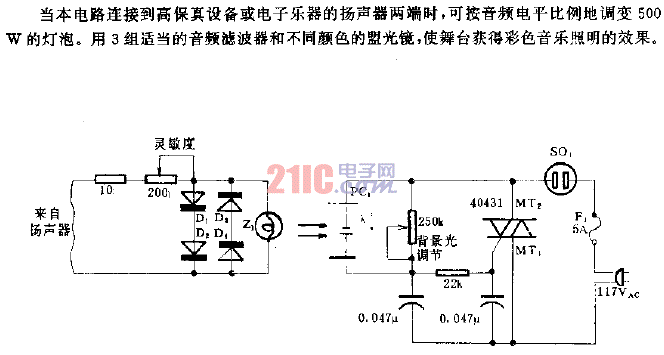 500W<strong>燈光</strong>調(diào)變<strong>電路</strong>.gif