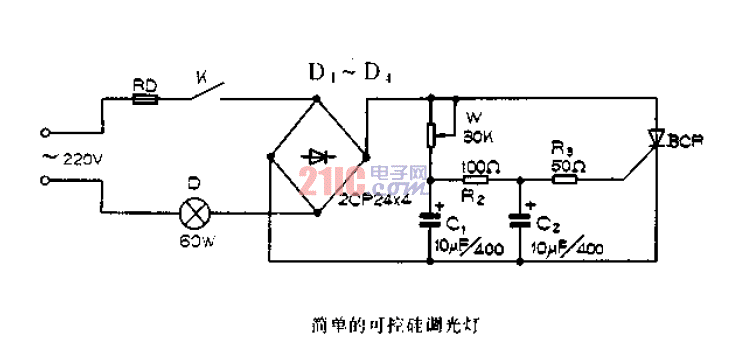 簡單的可<strong>控制</strong>硅<strong>調(diào)光燈</strong>.gif