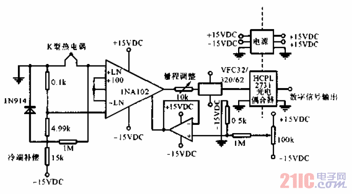帶<strong>冷端補(bǔ)償</strong>的<strong>熱電偶</strong><strong>放大電路</strong>.gif