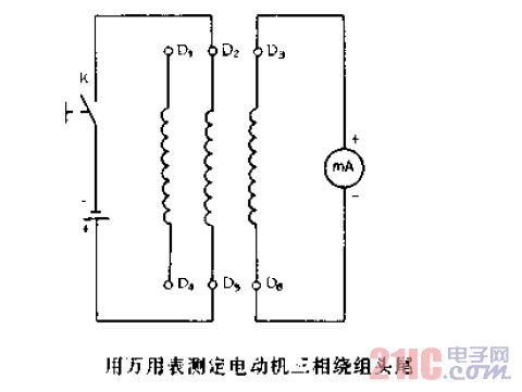 用<strong>萬用表</strong>測定<strong>電動機(jī)</strong>三相<strong>繞組</strong>頭尾.gif