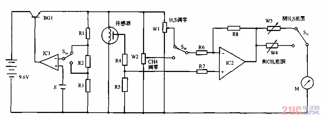 <strong>可燃性氣體</strong>、毒性氣體兩用<strong>檢測電路</strong>.gif