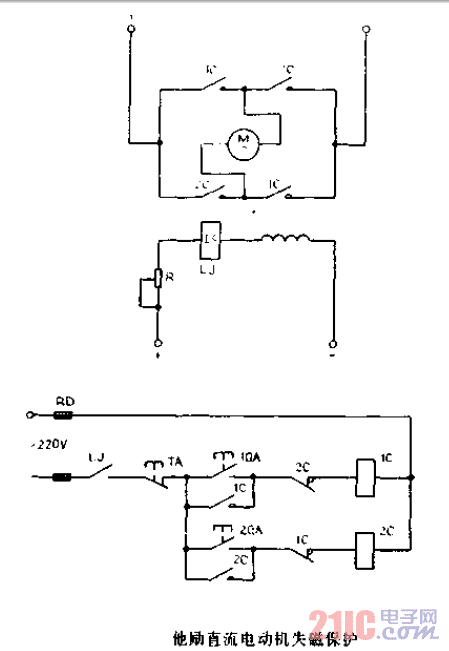 他勵(lì)<strong>直流電動(dòng)機(jī)</strong>失磁保護(hù).gif