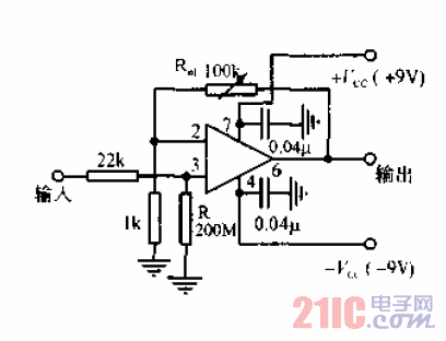 <strong>壓電加速度計(jì)</strong>的<strong>電壓</strong>型<strong>放大器電路</strong>.gif