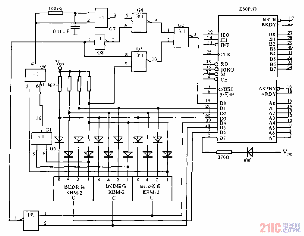撥盤<strong>開關(guān)</strong>與<strong>微型計算機</strong>接口錄入<strong>電路</strong>.gif