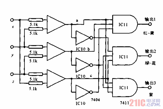 彩色識別<strong>電路</strong>.gif