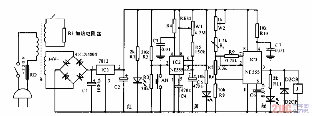 家用電熱敷<strong>控溫</strong><strong>電路</strong>.gif