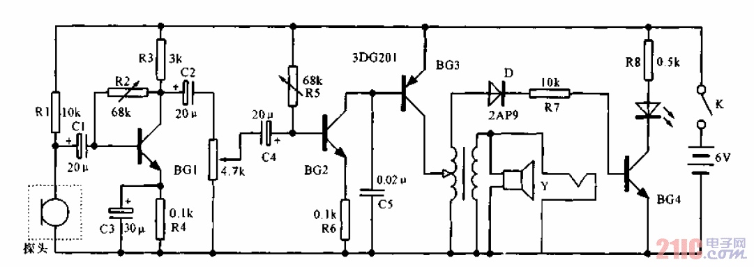 簡易<strong>電子聽診器</strong><strong>電路</strong>.gif