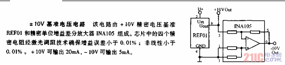正負(fù)10V基準(zhǔn)電<strong>壓電</strong>路.gif