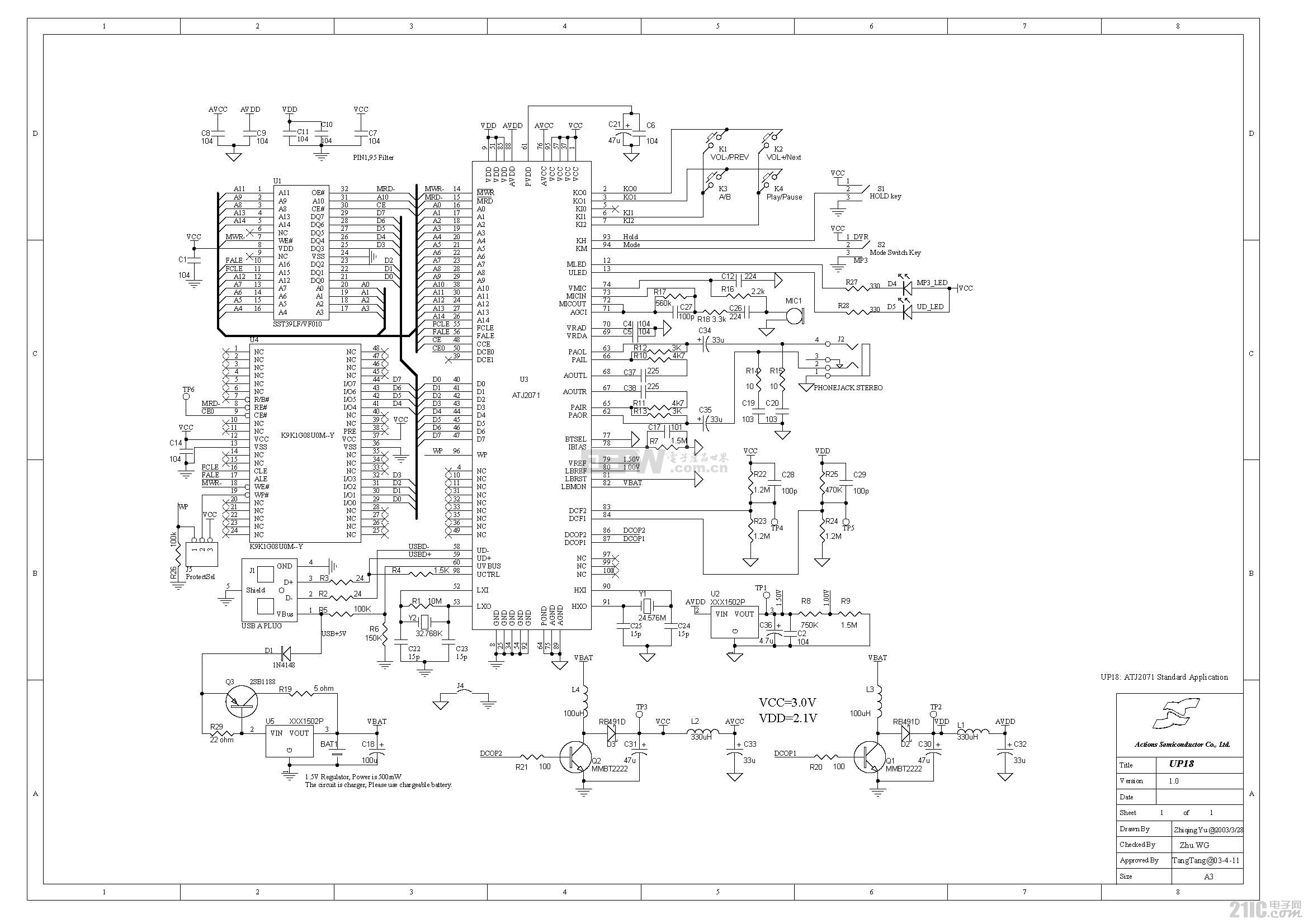 mp3<strong><strong>硬件電路</strong></strong>原理圖 1.gif