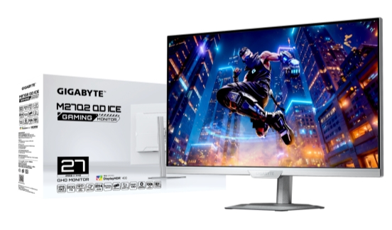純白電競房最后一塊拼圖，技嘉M27UP ICE與M27Q2 QD ICE顯示器來襲