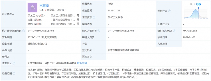 100%控股！王思聰投資成立半導(dǎo)體公司