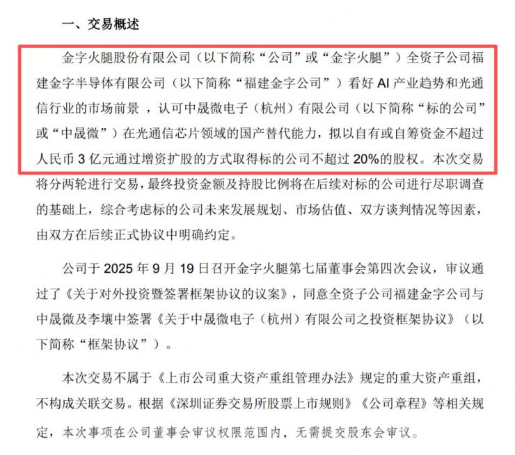 “火腿第一股”砸3億跨界造芯片，市值一日飆升10億元！