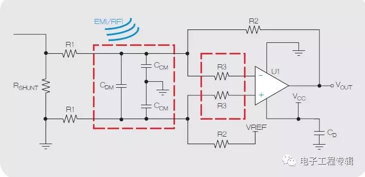 使用運(yùn)算放大器減少PCB上近場EMI