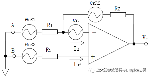 均方根(RMS)噪聲轉換之放大器的噪聲