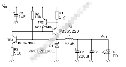 分立式高電流開關(guān)模式LED驅(qū)動器電路圖設(shè)計