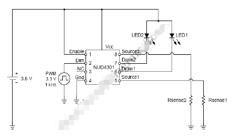 分立式高電流開關(guān)模式LED驅(qū)動器電路圖設(shè)計