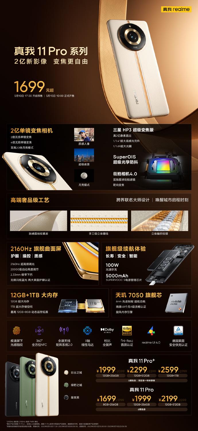 Realme（真我）推出 Realme 11 系列新機、耳機等多款新品