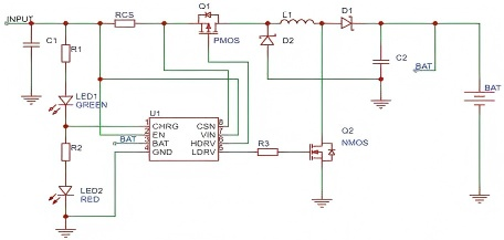 納祥科技4A異步雙節(jié)可調(diào)充電IC NX7013，外圍簡(jiǎn)潔，可PIN TO PIN如韻CN3302