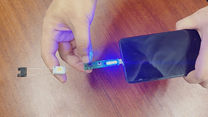 納祥科技客戶案例:可接手機也可充電的電弧打火機方案