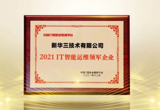 引領(lǐng)運(yùn)維高效革新之路，新華三榮獲ITS 2021年度IT智能運(yùn)維領(lǐng)軍企業(yè)獎(jiǎng)