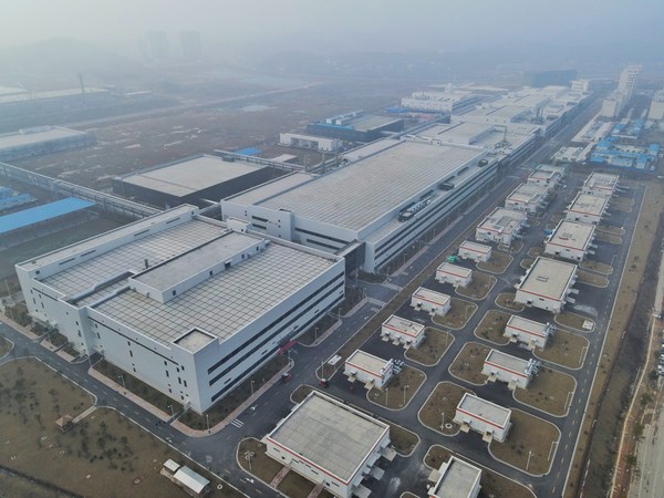 湖南三安工廠鳥瞰，2022年1月