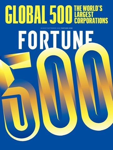 2022年《財富》全球500強封面。