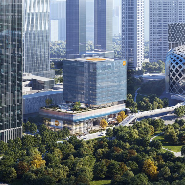 小米深圳國際總部 東南角鳥瞰 （版權： ennead architects LLP）