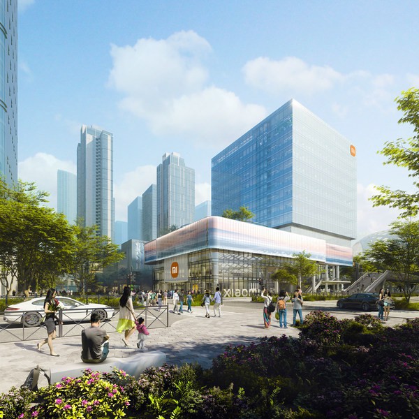 小米深圳國際總部 東南角效果圖 （版權： ennead architects LLP）