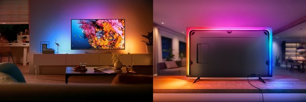 飛利浦Hue Play電視漸變燈帶，卓越光效為家庭娛樂增光添彩