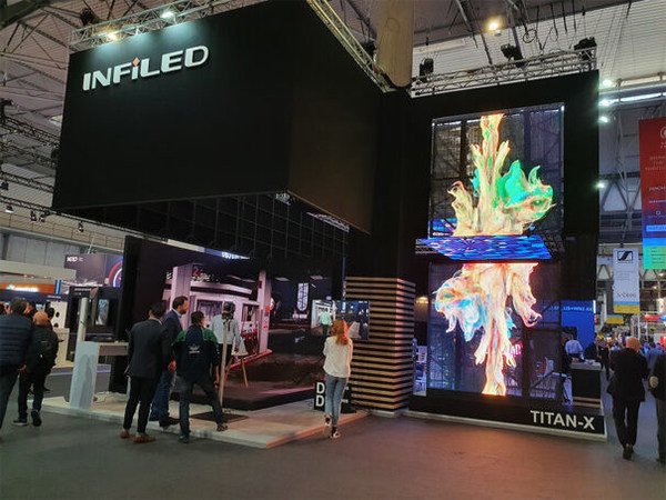 視爵光旭西班牙巴塞羅那ISE 2022展會現(xiàn)場 超能系列戶外租賃顯示屏
