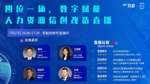 行業(yè)首次，勞勤人力資源管理信創(chuàng)改造直播活動圓滿結(jié)束