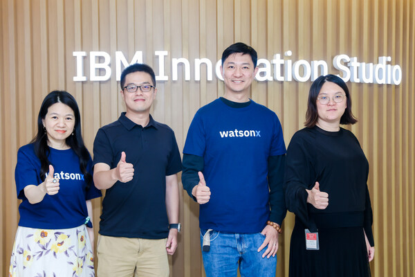 從左至右：IBM大中華區(qū)伙伴生態(tài)業(yè)務(wù)總經(jīng)理譚穎瑜、菜鳥科技首席科學(xué)家、菜鳥物流科技部算法總監(jiān)王子豪、IBM大中華科技事業(yè)部數(shù)據(jù)、人工智能、自動化業(yè)務(wù)中國華南與華東大區(qū)總經(jīng)理許偉杰、悠樺林信息科技（上海）有限公司（以下簡稱“悠樺林”）董事長創(chuàng)始人、創(chuàng)始人肖芳芳