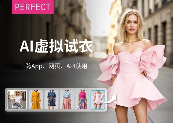 玩美移動（Perfect Corp）為品牌與零售商網(wǎng)站、應(yīng)用及API推出新一代生成式AI虛擬試衣技術(shù)