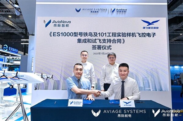 昂際智航與翊飛航空科技簽署ES1000項目采購合同 共拓噸級無人運輸機商業(yè)化路徑